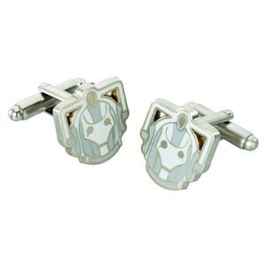Doctor Who Cyberman Metal Cufflinks
